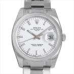 ロレックス オイスターパーペチュアル デイト 115200 ホワイト/バー 新品 メンズ 腕時計