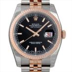 ロレックス デイトジャスト36 116231 ブラック/バー 新品 メンズ 腕時計
