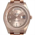 ロレックス デイデイトII 10Pダイヤ 218235A ピンク 新品 メンズ 腕時計