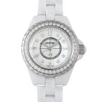 シャネル J12 白セラミック ベゼルダイヤ 8Pダイヤ  H2572 新品 レディース 腕時計