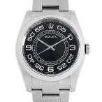 ロレックス オイスターパーペチュアル 116000 ブラック ブラックコンセントリック アラビア ランダムシリアル 中古 メンズ 腕時計
