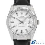 ロレックス デイトジャスト 116139 ホワイト バー F番 中古 メンズ 腕時計 0CX1ROAU0001