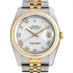 ロレックス デイトジャスト 116233NR ホワイトシェル/ローマ ランダムシリアル 中古 メンズ ...
