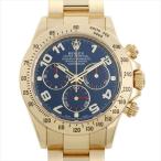 ロレックス コスモグラフ デイトナ 116528 ブルー/アラビア V番 中古 メンズ 腕時計