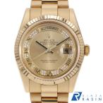 ロレックス デイデイト ミリヤードダイヤ 118238MR シャンパン ローマ ランダム番 中古 メンズ 腕時計 0WX3ROAU0056