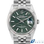 ロレックス デイトジャスト36 126234 オリーブグリーン パームモチーフ バー 5列 ジュビリーブレス ランダム番 中古 メンズ 腕時計 1FWYROAU0150