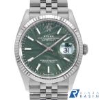 ロレックス デイトジャスト36 126234 オリーブグリーン パームモチーフ バー 5列 ジュビリーブレス ランダム番 中古 メンズ 腕時計 16F4ROAU3765