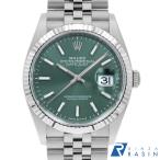 ロレックス デイトジャスト36 126234 ミントグリーン 5列 ジュビリーブレス ランダム番 中古 メンズ 腕時計 05JIROAU0002