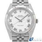 ロレックス デイトジャスト41 126334 ホワイト ローマ 5列 ジュビリーブレス ランダム番 中古 メンズ 腕時計 10NZROAU2119