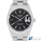 ロレックス オイスターパーペチュアル デイト 15200 ブラック バー A番 中古 メンズ 腕時計 16F4ROAU3465