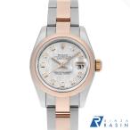 ロレックス デイトジャスト 10Pダイヤ 179161G METEO メテオライト 3列 オイスターブレス Z番 中古 レディース 腕時計 001HROAU1106