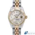 ロレックス デイトジャスト 10Pダイヤ 179173NG ホワイトシェル Z番 中古 レディース 腕時計 16F4ROAU3416