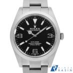 ロレックス エクスプローラーI 前期型 ブラックアウト 214270 ブラック ランダム番 中古 メンズ 腕時計 001JROAU0516