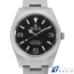 ロレックス エクスプローラーI 前期型 ブラックアウト 214270 ブラック ランダム番 中古 メンズ 腕時計 008WROAU1035