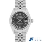 ロレックス デイトジャスト28 279160 ダークグレー ローマ 5列 ジュビリーブレス ランダム番 中古 レディース 腕時計 132KROAU0051