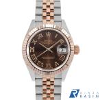 ロレックス デイトジャスト 279171 チョコレートブラウン ローマ 5列 ジュビリーブレス ランダム番 中古 レディース 腕時計 13A3ROAU0758
