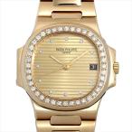 パテックフィリップ ノーチラス ベゼルダイヤ 3800/2J 中古 メンズ 腕時計