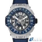 ウブロ ビッグバン ウニコ チタニウム GMT ブルーセラミック 471.NL.7112.RX 中古 メンズ 腕時計 006XHBAU1293