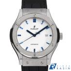 ウブロ クラシック フュージョン チタニウム ホワイトシャイニーブルー 日本限定 542.NX.2210.LR.JPN17 中古 メンズ 腕時計 0BYBHBAU0001