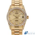 ロレックス デイトジャスト ラグベゼルダイヤ 10Ｐダイヤ 68158G シャンパン 彫りコンピューター 97番 中古 腕時計 09BSROAU0001