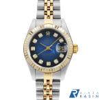ロレックス デイトジャスト 10Pダイヤ 69173G ブルー グラデーション T番 中古 レディース 腕時計 16F4ROAU3133