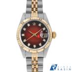 ロレックス デイトジャスト 10Pダイヤ 69173G レッド チェリーグラデーション S番 中古 レディース 腕時計 16F4ROAU3258