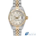 ロレックス デイトジャスト 10Pダイヤ 69173G シルバー L番 中古 レディース 腕時計 16F4ROAU3495