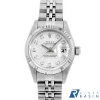 ロレックス デイトジャスト 10Pダイヤ 69174G シルバー U番 中古 レディース 腕時計 032EROAU0067