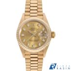 ロレックス デイトジャスト 10Pダイヤ 69178G シャンパン S番 中古 レディース 腕時計 13A3ROAU0792