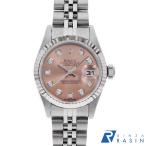ロレックス デイトジャスト 10Pダイヤ 79174G ピンク F番 中古 レディース 腕時計 0O6UROAU0095