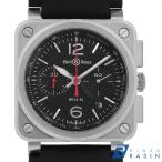 ベル＆ロス BR 03-94 ブラックスティール BR0394-BLC-ST/SCA 中古 メンズ 腕時計 13A3BOAU0005