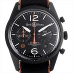 ベル＆ロス BR126 カーボン オレンジ NATO リミテッド BRV126-O-CA/NATO 中古 メンズ 腕時計