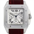 カルティエ サントス100 クロノグラフ XL W20090X8 中古 メンズ 腕時計