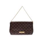 ルイヴィトン ダミエ フェイボリットMM ブラウン N41129 レディース 本革 2WAYショルダーバッグ LOUIS VUITTON 中古 銀蔵