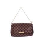 ルイヴィトン ダミエ フェイボリットMM ブラウン N41129 レディース 本革 2WAYショルダーバッグ Aランク 美品 LOUIS VUITTON 中古 銀蔵