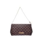 ルイヴィトン ダミエ フェイボリットMM USA製 ブラウン N41129 レディース 本革 2WAYショルダーバッグ 新同 美品 LOUIS VUITTON 中古 銀蔵