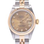 ROLEX ロレックス デイトジャスト 10Pダイヤ  69173G レディース YG/SS 腕時計 自動巻き シャンパン文字盤 Aランク 中古 銀蔵