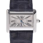 CARTIER カルティエ タンク ディヴァン ミニ W6300255 レディース SS/革 腕時計 ...
