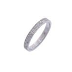 CARTIER カルティエ ミニラブリング オールダイヤ #49 9号 レディース K18ホワイトゴールド WG リング・指輪 Aランク 中古 銀蔵