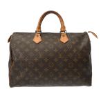 ショッピングモノグラム LOUIS VUITTON ルイヴィトン モノグラム スピーディ 35 ブラウン M41524 レディース モノグラムキャンバス ハンドバッグ Bランク 中古 銀蔵