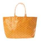 ショッピングゴヤール GOYARD ゴヤール サンルイ PM ヘリンボーン イエロー ユニセックス PVC トートバッグ 未使用 銀蔵