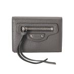 ショッピングバレンシアガ BALENCIAGA バレンシアガ ネオクラシック ミニウォレット グレー 640107 ユニセックス レザー 三つ折り財布 ABランク 中古 銀蔵