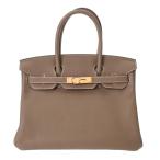 HERMES エルメス バーキン 30 エトゥープ A刻印(2017年頃)  レディース トゴ ハンドバッグ ABランク 中古 銀蔵