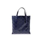 バオバオ ISSEYMIYAKE BAOBAO トートバッグ 6×6 ネイビー エナメル×メッシュ 新品　 xmas