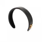 ショッピングCHANEL CHANEL シャネル ココマーク カチューシャ ブラック レディース ラムスキン ブランド小物 ABランク 中古 銀蔵