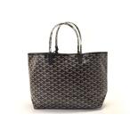 新品ゴヤール GOYARD サンルイPM PVC 黒 ポーチ付 xmas