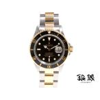 ロレックス ROLEXサブマリーナ16613 X番 黒文字盤 SS YG 中古　