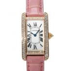 中古 カルティエ CARTIER タンクアメリカン SM WB704651 シルバー レディース 腕時計