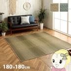 い草ラグ ダイヤ柄 インテリア 節電 夏用 涼しい おしゃれ 湿度調節 消臭効果 お手入れ簡単 グリーン 約180×180cm