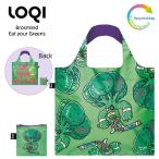 LOQI ローキー Eat your Greens Recycled Bag 野菜 エコバッグ リサイクル Artist Collection Green Circle バッグ 折りたたみ コンパクト